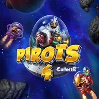 Pirots 4 logo by ELK Studios at Fatpirate Casino